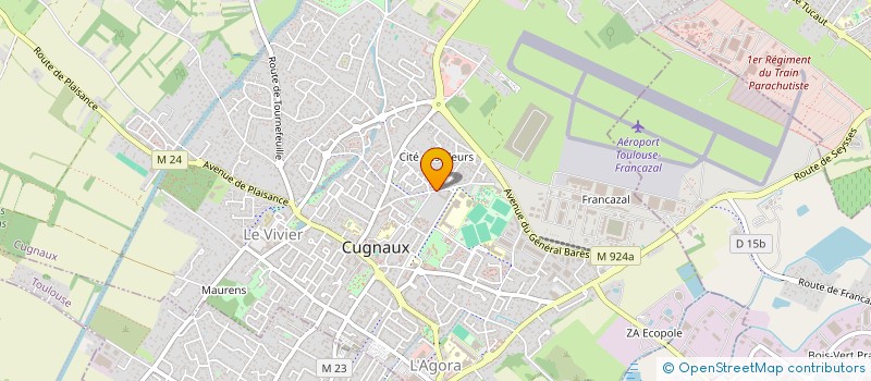 localisation de l'entreprise JEUNESSE SPORTIVE CUGNALAISE OMNISPORTS à CUGNAUX