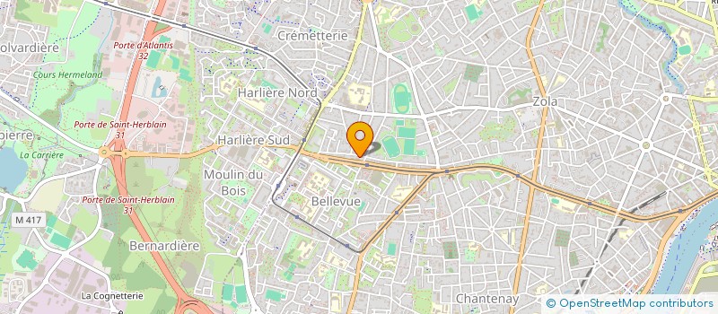 localisation de l'entreprise JEUNESSE SPORTIVE CULTUR BELLEVUE JUDO à NANTES