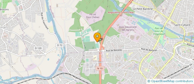 localisation de l'entreprise JEUNESSE SPORTIVE DE BASSEAU à ANGOULEME