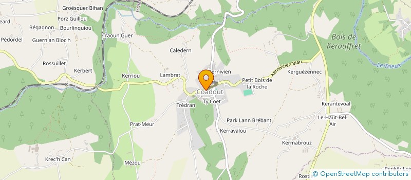 localisation de l'entreprise JEUNESSE SPORTIVE DE COADOUT  COADOUT