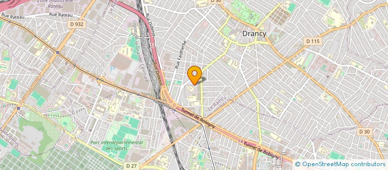 localisation de l'entreprise JEUNESSE SPORTIVE DE DRANCY  DRANCY