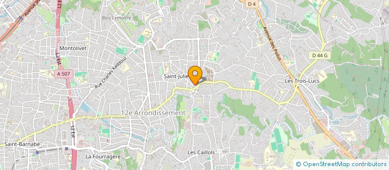 localisation de l'entreprise JEUNESSE SPORTIVE DE SAINT JULIEN à MARSEILLE