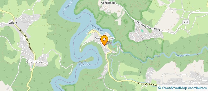 localisation de l'entreprise JEUNESSE SPORTIVE DE SAINT VICTOR SUR LOIRE  SAINT-ETIENNE