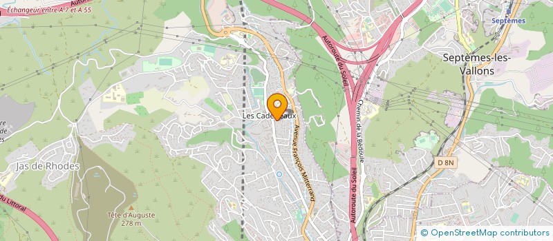 localisation de l'entreprise JEUNESSE SPORTIVE DES PENNES MIRABEAU à LES PENNES-MIRABEAU