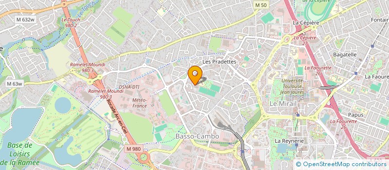 localisation de l'entreprise JEUNESSE SPORTIVE DES PRADETTES à TOULOUSE