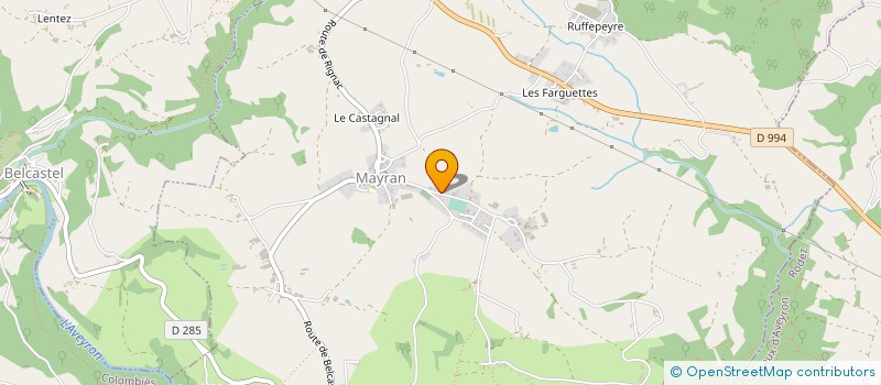 localisation de l'entreprise JEUNESSE SPORTIVE DU PAYS RIGNACOIS  RIGNAC