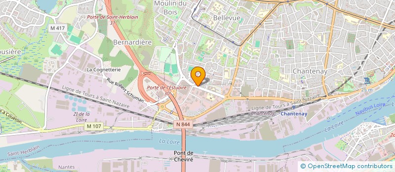 localisation de l'entreprise JEUNESSE SPORTIVE ET CULTURELLE DE BELLEVUE FOOTBALL à NANTES
