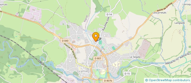 localisation de l'entreprise JEUNESSE SPORTIVE GRAMATOISE  GRAMAT