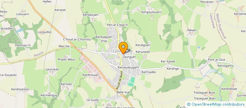 localisation de l'entreprise JEUNESSE SPORTIVE GUIPRONVEL à MILIZAC-GUIPRONVEL