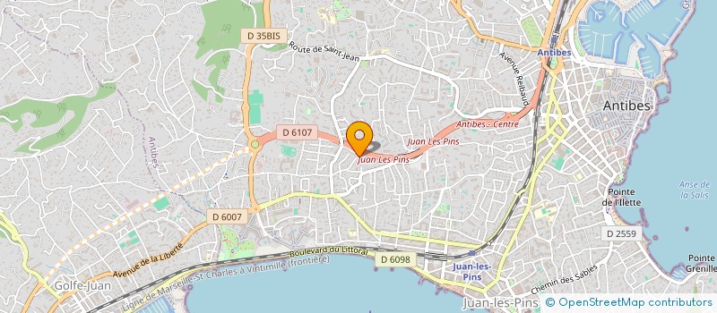localisation de l'entreprise JEUNESSE SPORTIVE JUANS LES PINS à ANTIBES