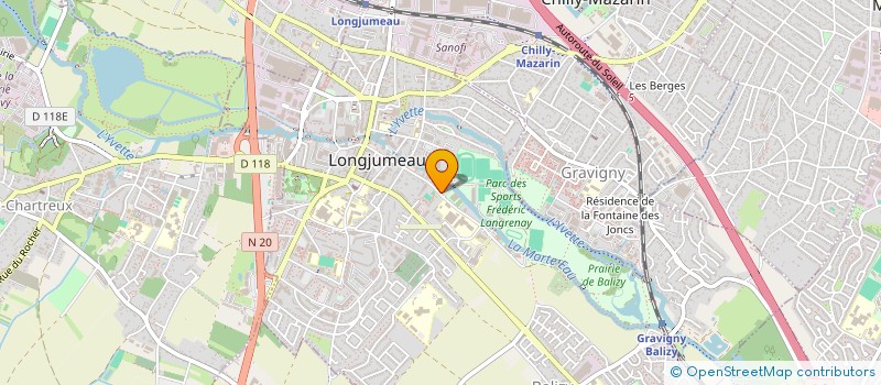 localisation de l'entreprise JEUNESSE SPORTIVE LONGJUMELLOISE à LONGJUMEAU
