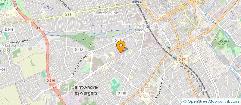 localisation de l'entreprise JEUNESSE SPORTIVE MAHORAISE à SAINT-ANDRE-LES-VERGERS