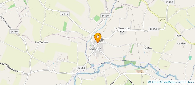 localisation de l'entreprise JEUNESSE SPORTIVE MARCILLAISE - JSM  MARCILLY