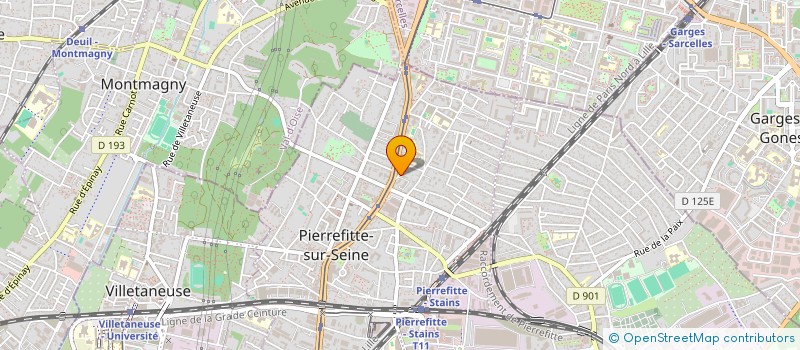 localisation de l'entreprise JEUNESSE SPORTIVE PIERREFITTOISE à PIERREFITTE-SUR-SEINE