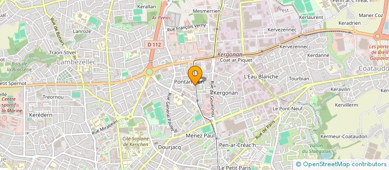 localisation de l'entreprise JEUNESSE SPORTIVE PONTANEZEN à BREST