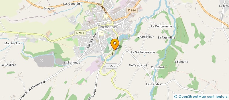 localisation de l'entreprise JEUNESSE SPORTIVE TINCHEBRAY à TINCHEBRAY-BOCAGE