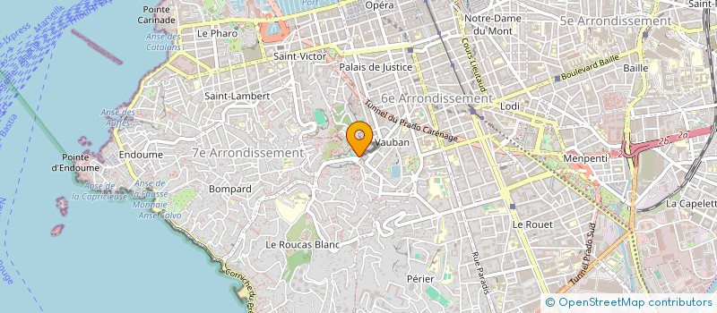 localisation de l'entreprise JEUNESSE SPORTIVE VAUBAN  MARSEILLE