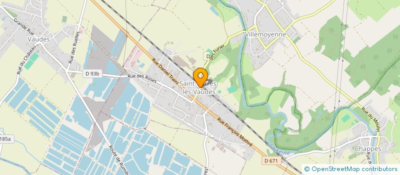 localisation de l'entreprise JEUNESSE SPORTIVE VAUDOISE  SAINT-PARRES-LES-VAUDES