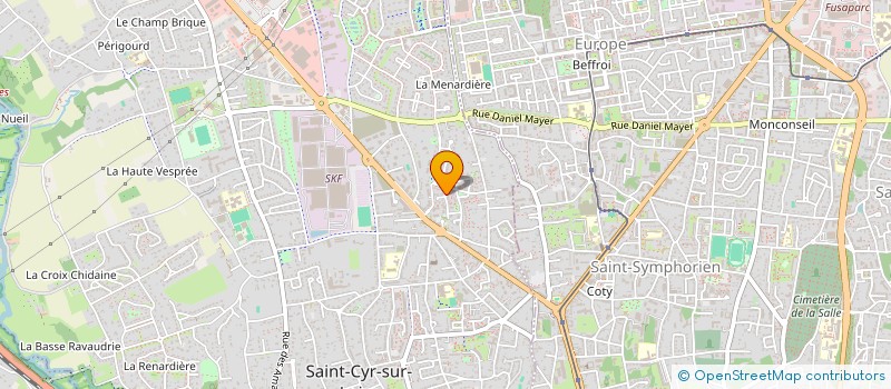 localisation de l'entreprise JEUNESSE TOURS FOOT (JTF)  SAINT-CYR-SUR-LOIRE