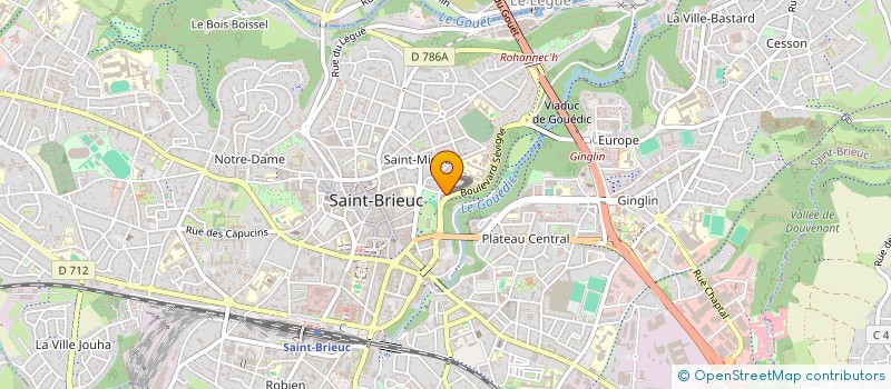 localisation de l'entreprise JEUNESSES à SAINT-BRIEUC