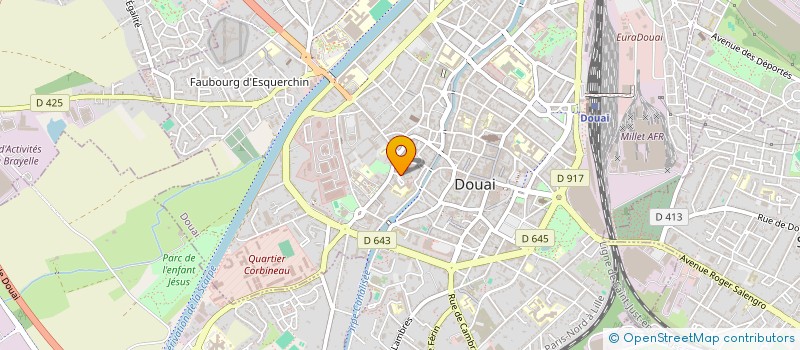 localisation de l'entreprise JEUNESSES MUSICALES DE FRANCE  DOUAI