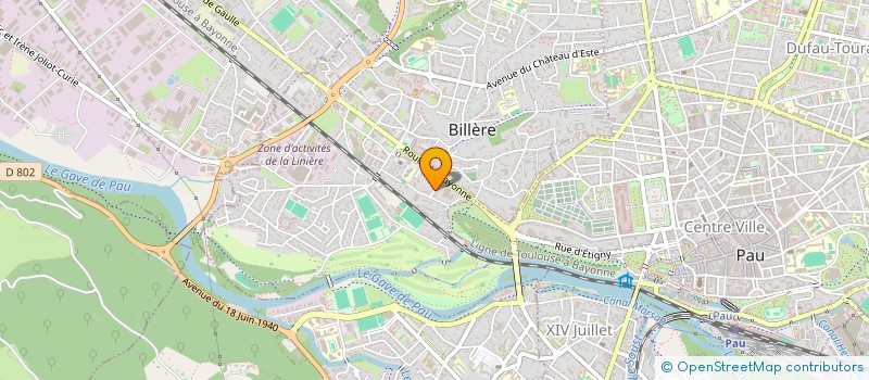 localisation de l'entreprise JEUNESSES MUSICALES DE FRANCE DU BEARN à BILLERE