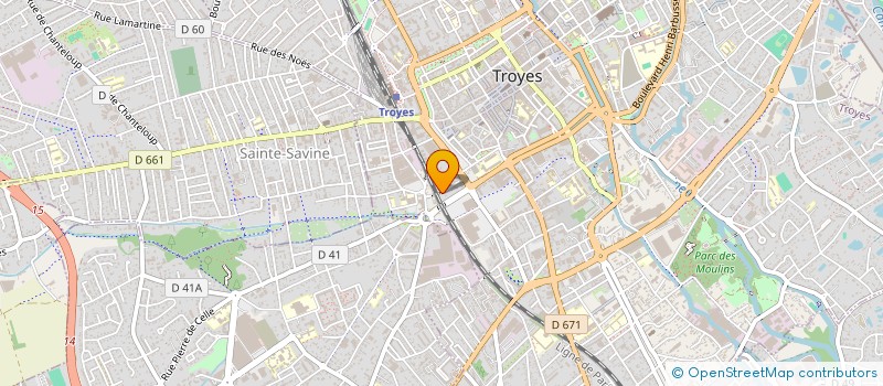 localisation de l'entreprise JEUNESSES MUSICALES DE FRANCE TROYES CHAMPAGNE AUBOISE  TROYES