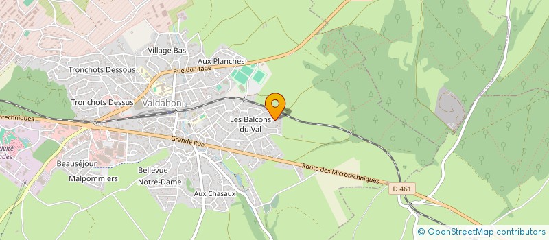 localisation de l'entreprise JEUNOT PEINTURES  VALDAHON