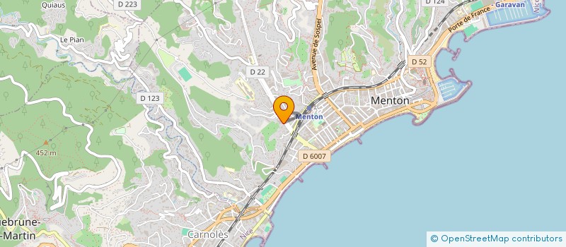 localisation de l'entreprise JEUNS E-SPORT à MENTON
