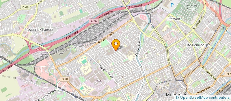 localisation de l'entreprise JEUX 2000  MULHOUSE