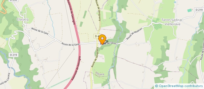 localisation de l'entreprise JEUX BEARNAIS DU CANTON DE GARLIN  TARON-SADIRAC-VIELLENAVE