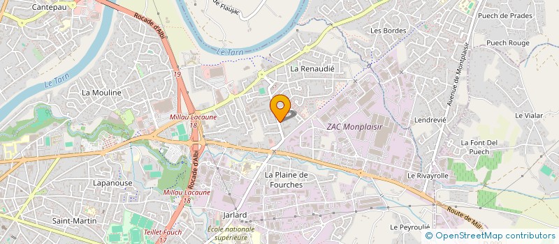 localisation de l'entreprise JEUX CES PAS à ALBI