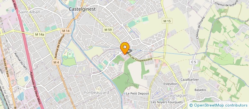 localisation de l'entreprise JEUX D'EAU  FONBEAUZARD