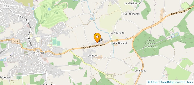 localisation de l'entreprise JEUX DANSE GYM  PLENEUF-VAL-ANDRE