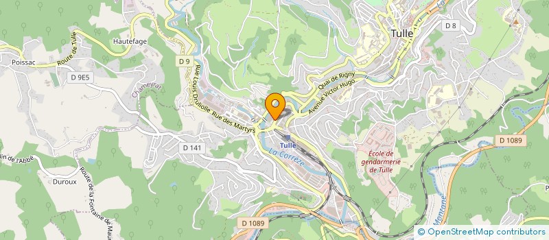 localisation de l'entreprise JEUX DE LAMES - ENSEMBLE DEPARTEMENTAL D'ACCORDEONS DE LA CORREZE à TULLE