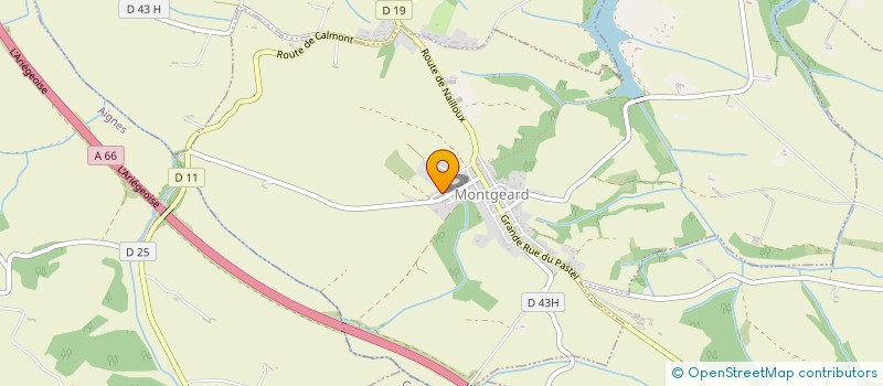 localisation de l'entreprise JEUX DE MAINS  MONTGEARD