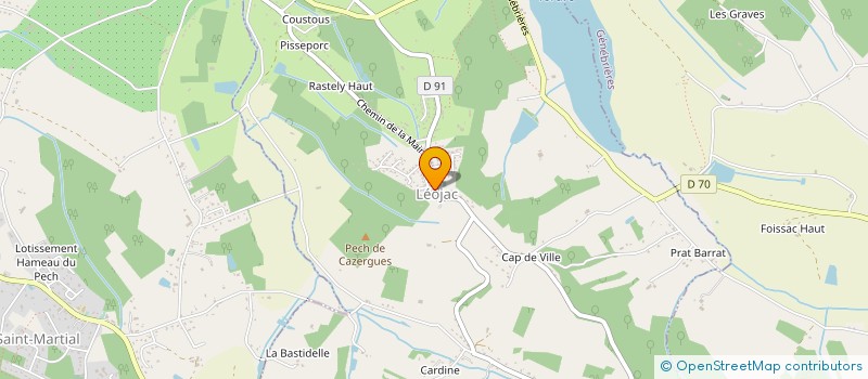 localisation de l'entreprise JEUX DE MOMES - LEOJAC  LEOJAC