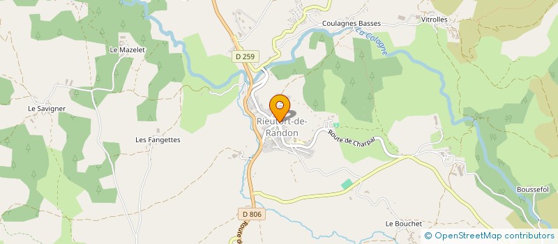 localisation de l'entreprise JEUX EN MARGERIDE  SERVERETTE