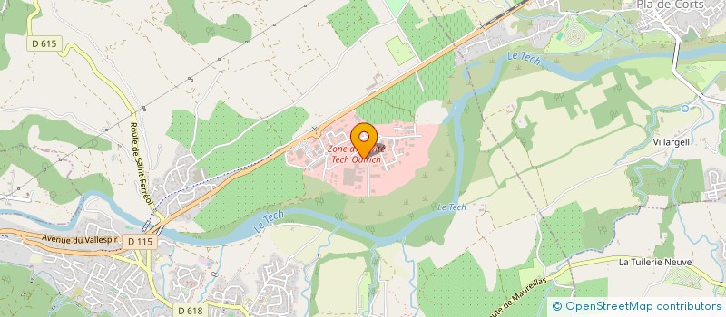 localisation de l'entreprise JEUX ET DIVERTISSEMENT DU VALLESPIR  CERET