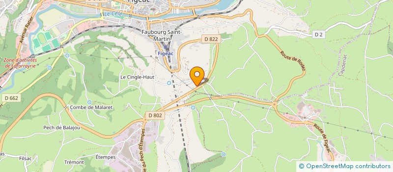 localisation de l'entreprise JEUX ET DIVERTISSEMENTS  FIGEAC