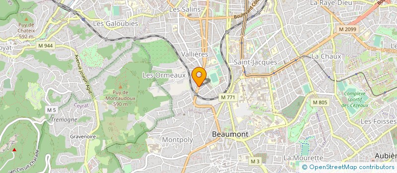 localisation de l'entreprise JEUX ET EQUIPEMENTS SPORTIFS DE FRANCE à CLERMONT-FERRAND