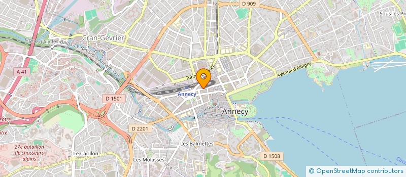 localisation de l'entreprise JEUX LOISIRS à ANNECY
