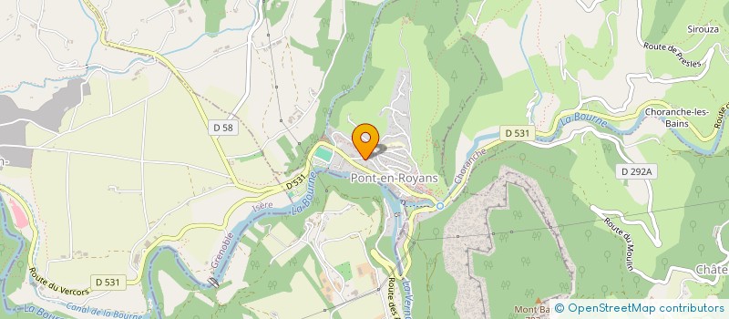 localisation de l'entreprise JEUX LOISIRS BILLARDS à PONT-EN-ROYANS