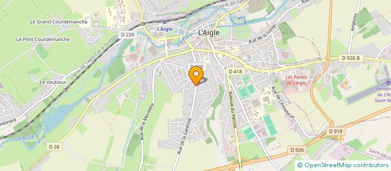 localisation de l'entreprise JEUX M'EVEIL à L'AIGLE