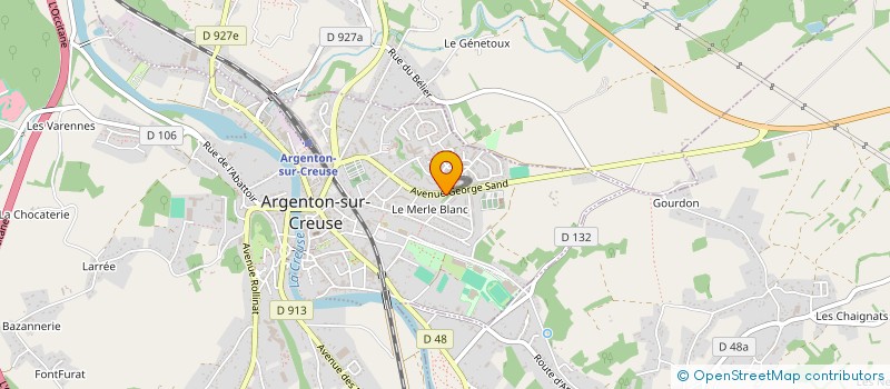 localisation de l'entreprise JEUX MAJESTIC à ARGENTON-SUR-CREUSE