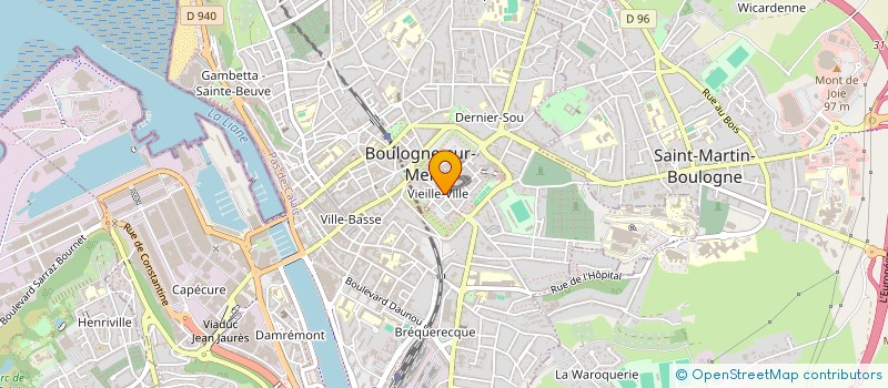localisation de l'entreprise JEUX'N'CO à BOULOGNE-SUR-MER