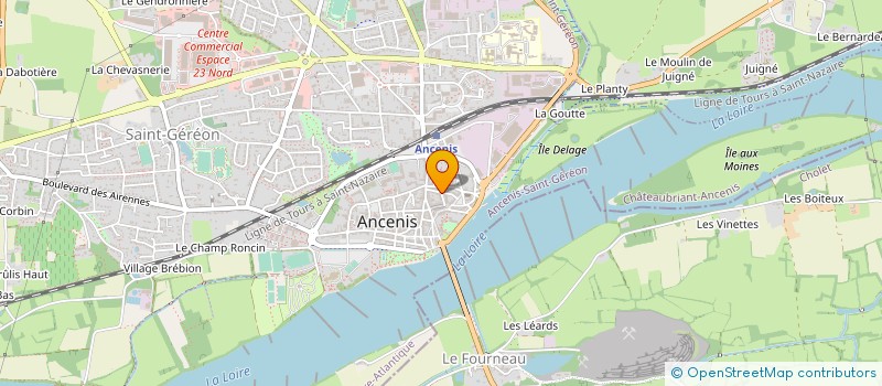 localisation de l'entreprise JEUX PAYS DE LOIRE  ANCENIS-SAINT-GEREON