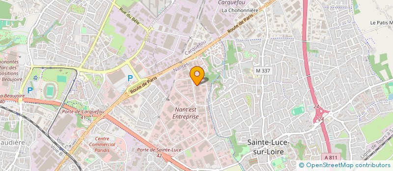 localisation de l'entreprise JEUX SARL EUROP'JEUX à NANTES