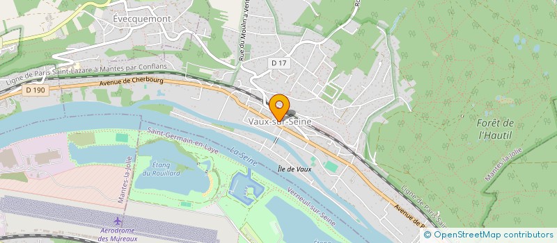 localisation de l'entreprise JEUX VAUX  VAUX-SUR-SEINE