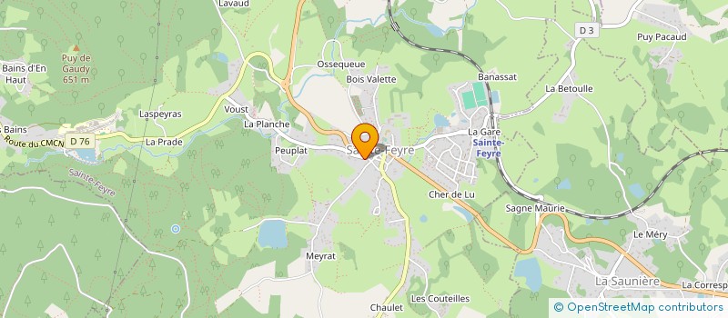 localisation de l'entreprise JEUXVIDEOGEEK à SAINTE-FEYRE